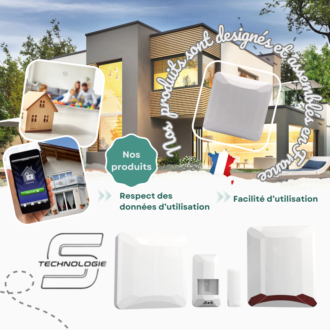 Gamme de produits S-Technologie - Centrale d'alarme connectée et périphériques